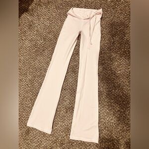 Gilly Hicks Pale Pink flare yoga pants from Hollister, NWOT. XXS (Read fit)